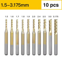 TiN Coated Corn Bits - 1/8″ Shank by Makera