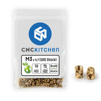 CNC kitchen Heat inserts M2-M8