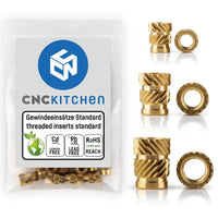 CNC kitchen Heat inserts M2-M8