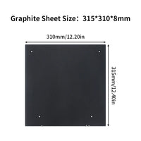 Creality K1 MAX Upgraded Graphite 8mm Build Plate & Heater by Fysetc