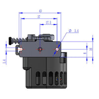 Lancer Extruder & runout sensor by Peopoly