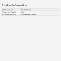 Phaetus SiC Prusa neXtruder Nozzle — MK4 / MK3.9 / XL