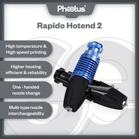 Phaetus Rapido 2 Hotend HF & UHF V6-Compatible High-Flow