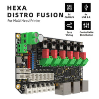 Hexa Distro Fusion Board Based on USB2517 with CAN 2.0 Connectors For Toolchangers by Fysetc