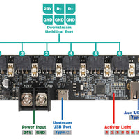 NiteHawk Hexa 6+1 USB expander Pcb