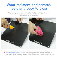 Carbon-Silicone Glass Build Plate