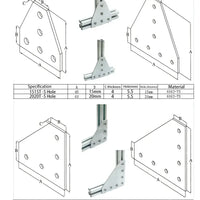 2020 Extrusion L & T plates