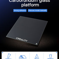 Carbon-Silicone Glass Build Plate