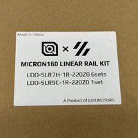 LDO Micron 160/180 stainless steel Rail Kit