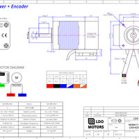 LDO NEMA 17 LDO 42STH48-2504B-EN1000