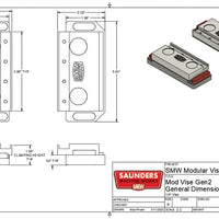 Modular Vise System M6 By Saunders Machine Works (SMW)
