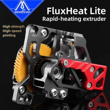 Mellow DIY CNC FluxHeat Lite Extruder & DLC BXP Hardened Steel Gears For Upgrade Bambu Lab P1P P1S 3D Printer