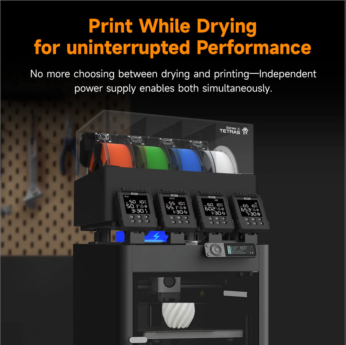 TETRAS: Filament Dryer Series X by EIBOS