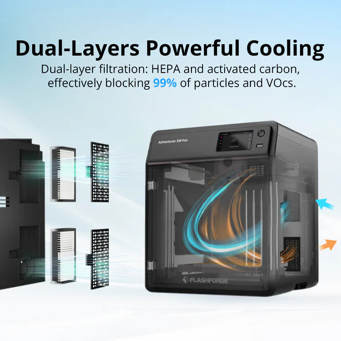 Flashforge Adventurer AD5M Pro 3D Printer, Enclosed CoreXY Metal Structure