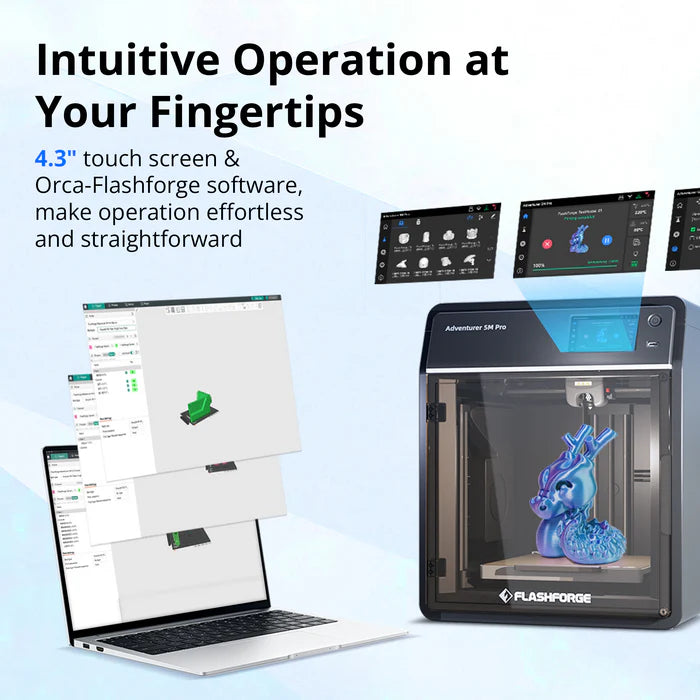 Flashforge Adventurer AD5M Pro 3D Printer, Enclosed CoreXY Metal Structure