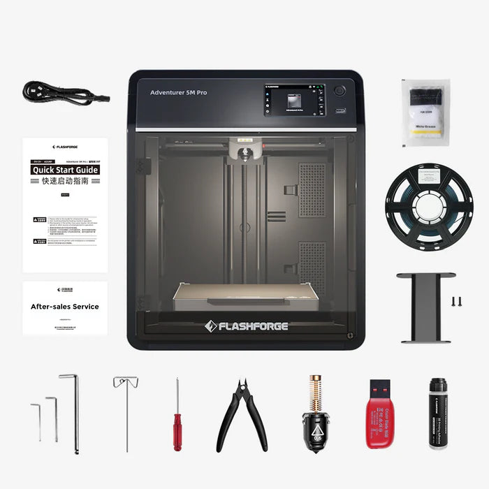 Flashforge Adventurer AD5M Pro 3D Printer, Enclosed CoreXY Metal Structure
