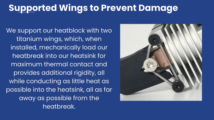 Pika Hotend for Bambu labs X1 and P1 Series Titanium, Extended Melt Zone, Modular Design (1.75 mm)