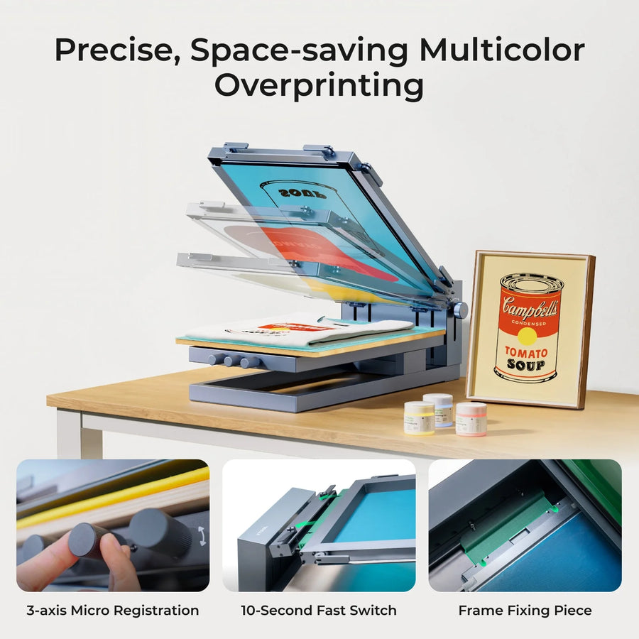 xTool Screen Printer: 1st Screen Printing Solution with Laser – Fabreeko
