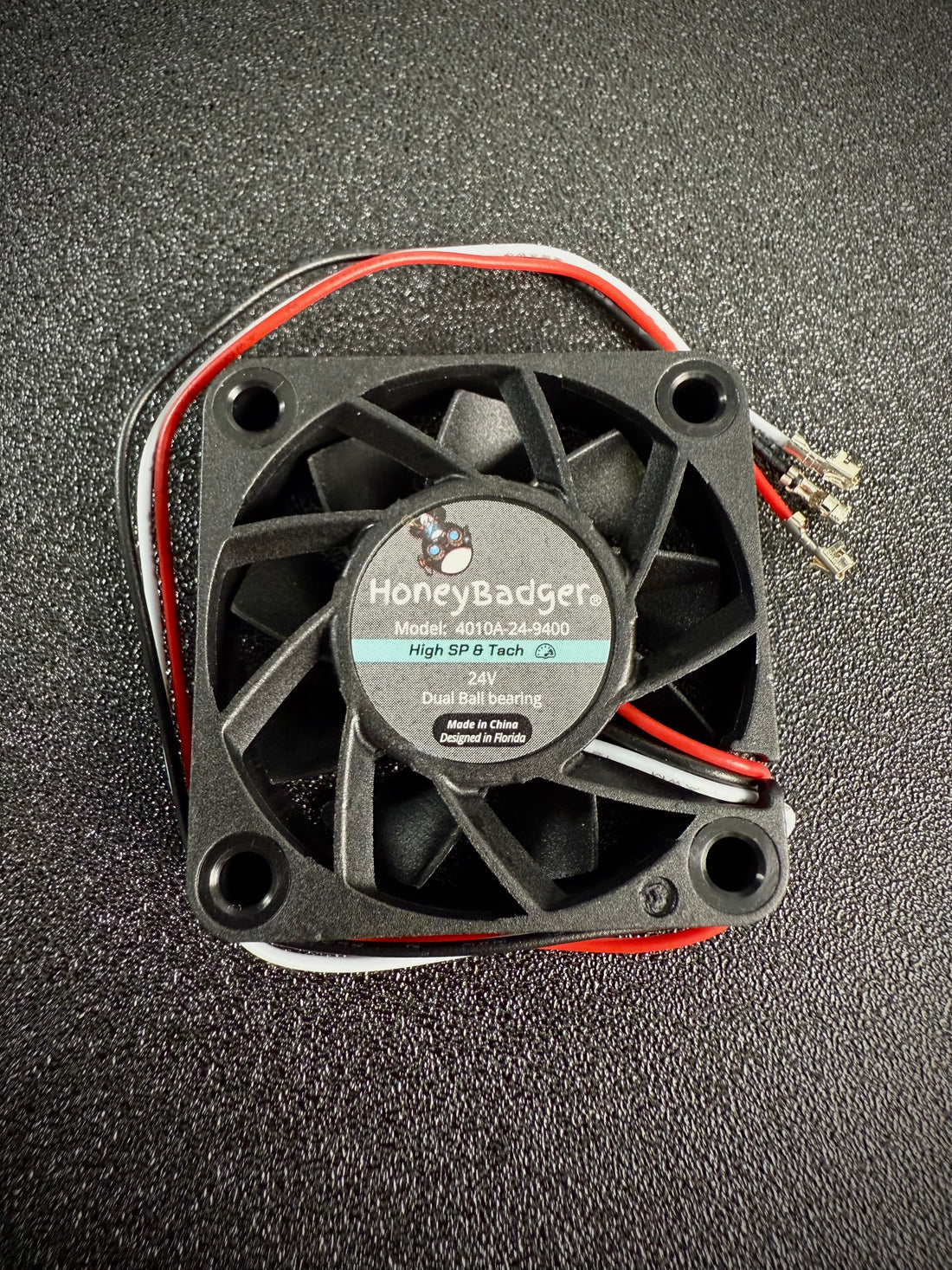 HoneyBadger 4010 Axial Fans — High-Speed Tach (Performance) or Balance Series