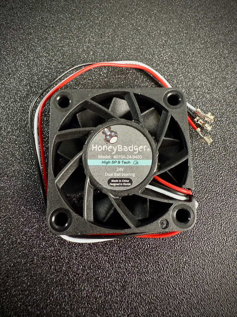 HoneyBadger 4010 Axial Fans — High-Speed Tach (Performance) or Balance Series