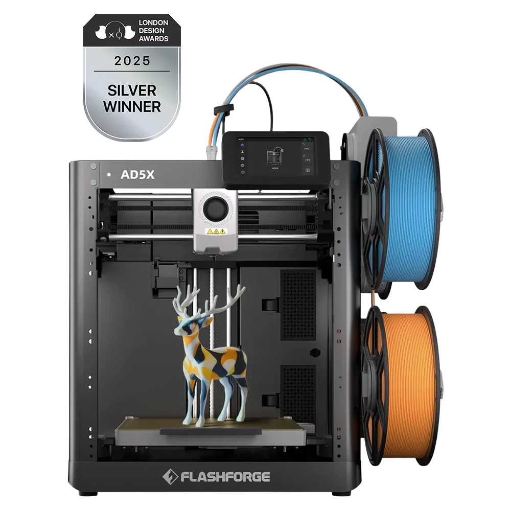 Flashforge AD5X Multicolor Core XY 3D Printer for High-Speed, Full
