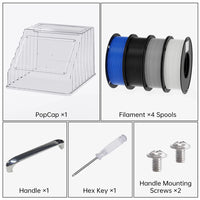 BIQU PopCap for Snapmaker U1 – 120°C PC Enclosure, Noise-Reducing Top Cover for ABS, Nylon & PC Printing