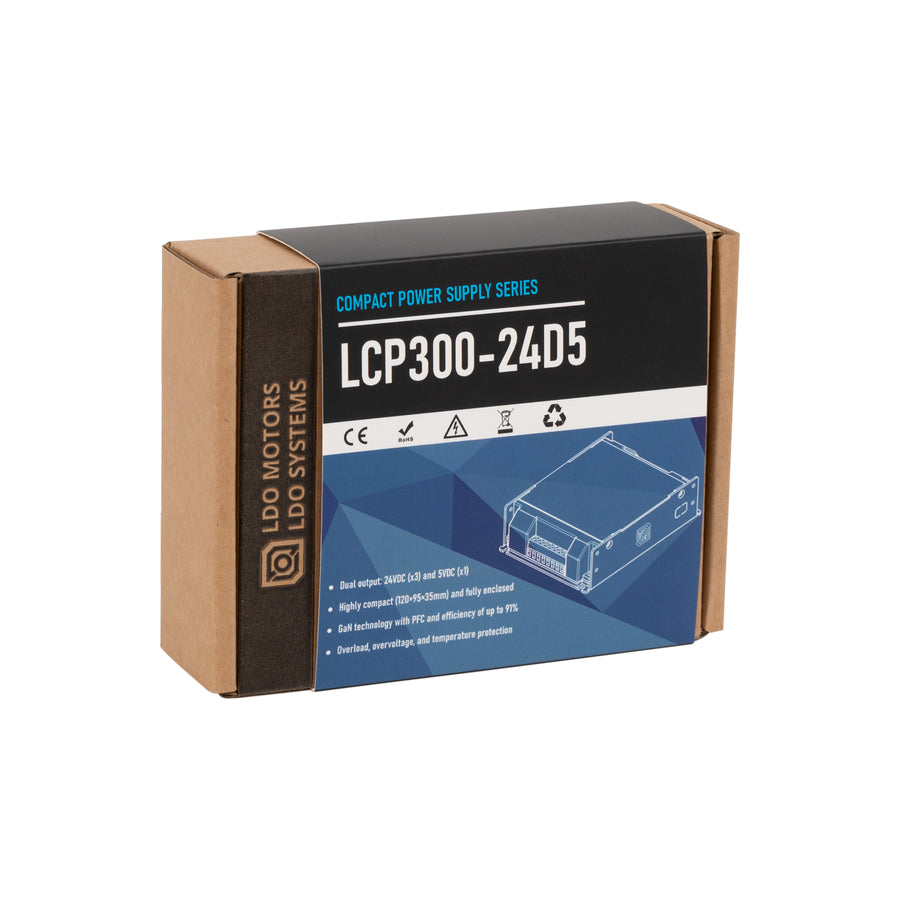 LDO LCP300-24D5 compact power supply 24V and 5V 300w