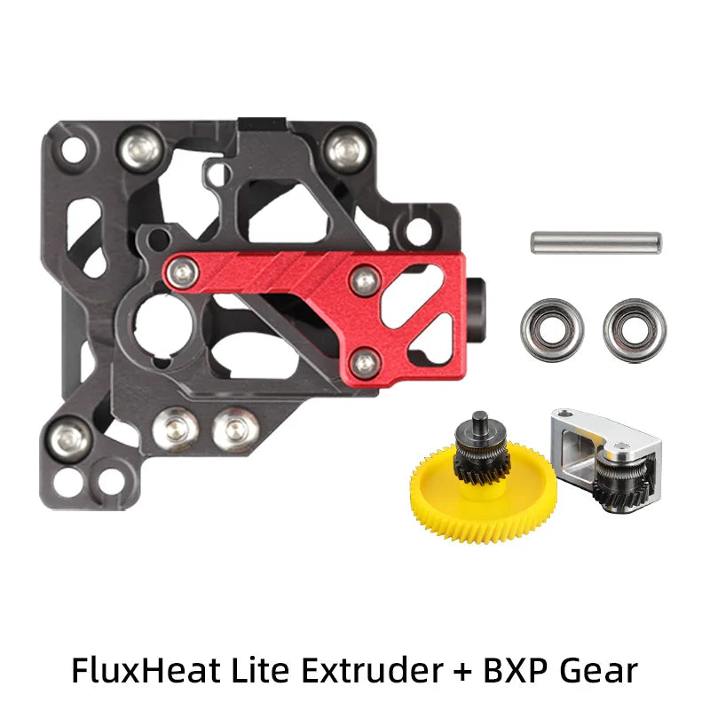 Mellow DIY CNC FluxHeat Lite Extruder & DLC BXP Hardened Steel Gears For Upgrade Bambu Lab P1P P1S 3D Printer