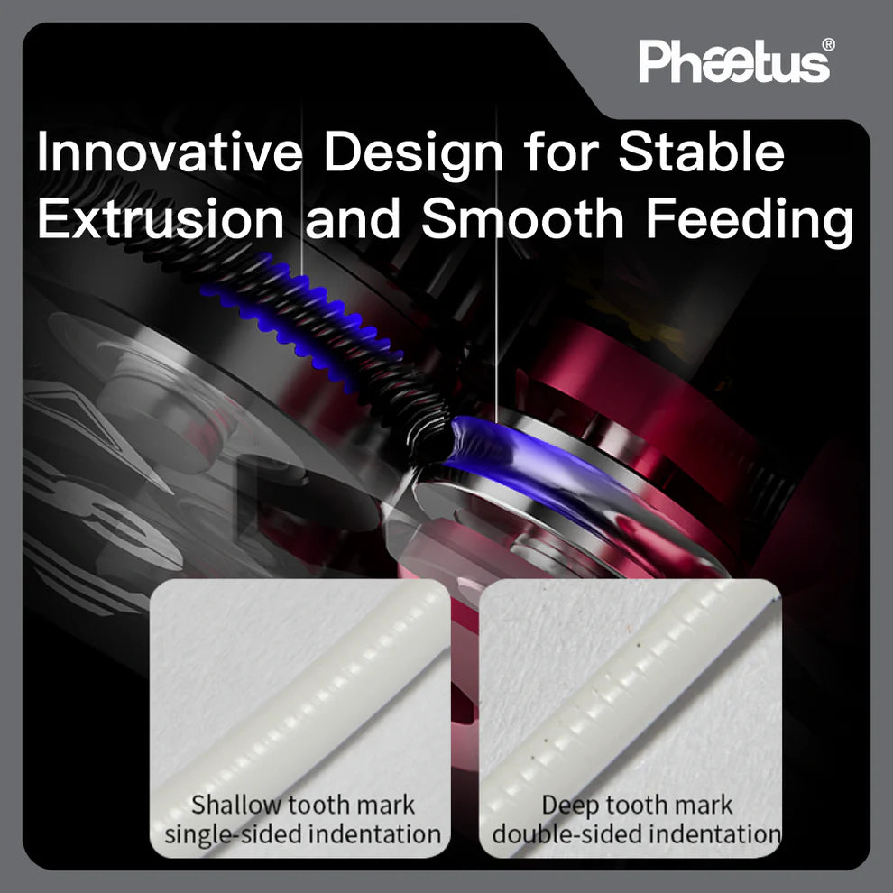 Phaetus DXC Extruder Helical Dual-Drive for Creality K1/K1C/K1 Max