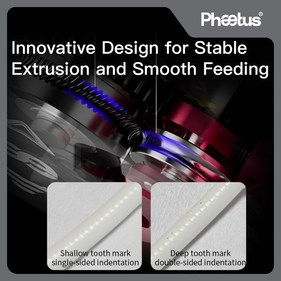 Phaetus DXC Extruder Helical Dual-Drive for Creality K1/K1C/K1 Max
