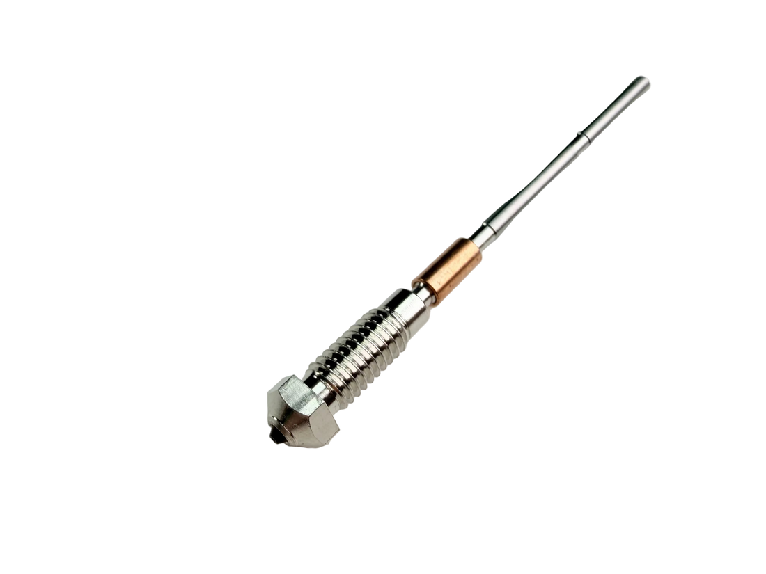 ALPHA PCD 3D Printer Nozzle – Polycrystalline Diamond (V6 / Prusa / K1C / K2P / Qidi Plus4)