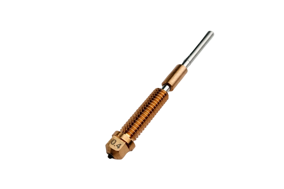 ALPHA PCD 3D Printer Nozzle – Polycrystalline Diamond (V6 / Prusa / K1C / K2P / Qidi Plus4)