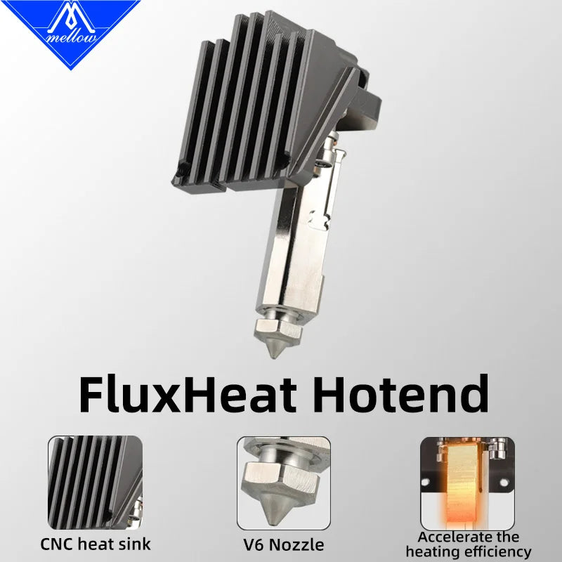 Mellow NF FluxHeat Hotend For Upgrade Bambu Lab P1P P1S TZ Hotend