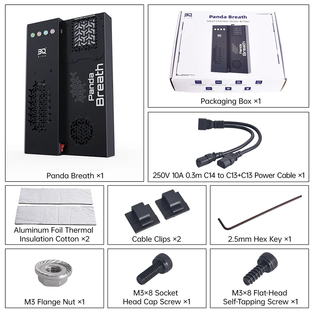 BIQU Panda Breath Smart Air Filtration and Heating System with Precise Temperature Regulation