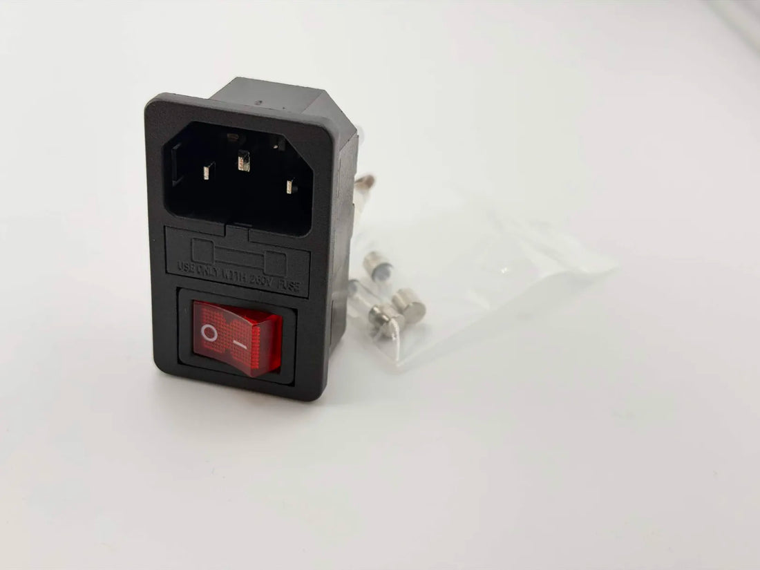 AC Power Inlet 10A with 2A Slow blow Fuse by LDO