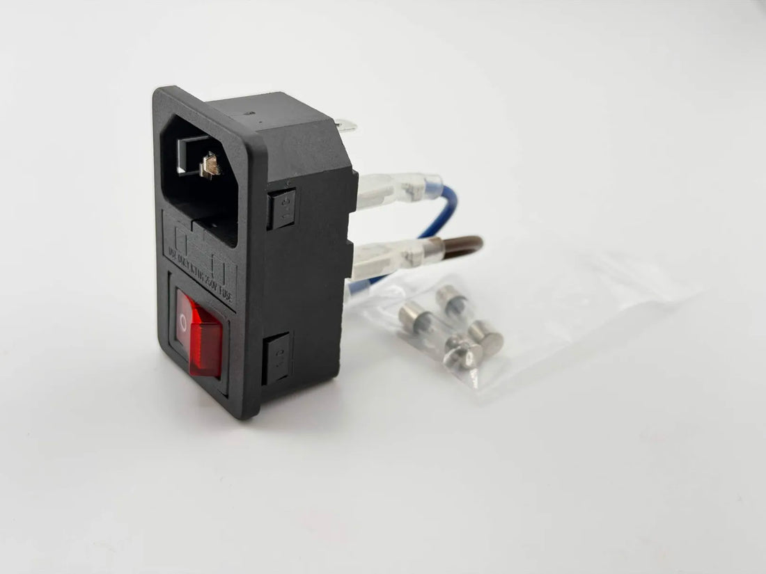AC Power Inlet 10A with 2A Slow blow Fuse by LDO