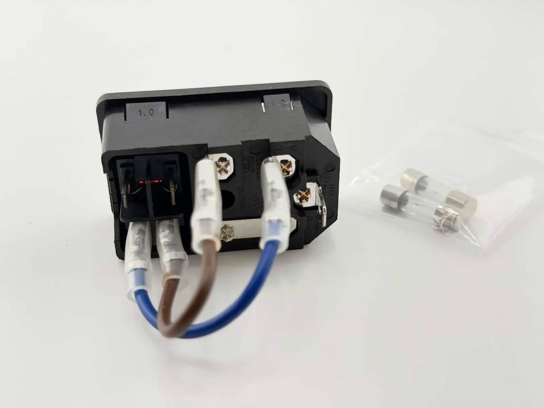 AC Power Inlet 10A with 2A Slow blow Fuse by LDO