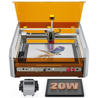 L8 Laser Engraver Machine, 20W/40W Power, 40000mm/min High Speed All-in-one, Air Assist, Lightburn Camera