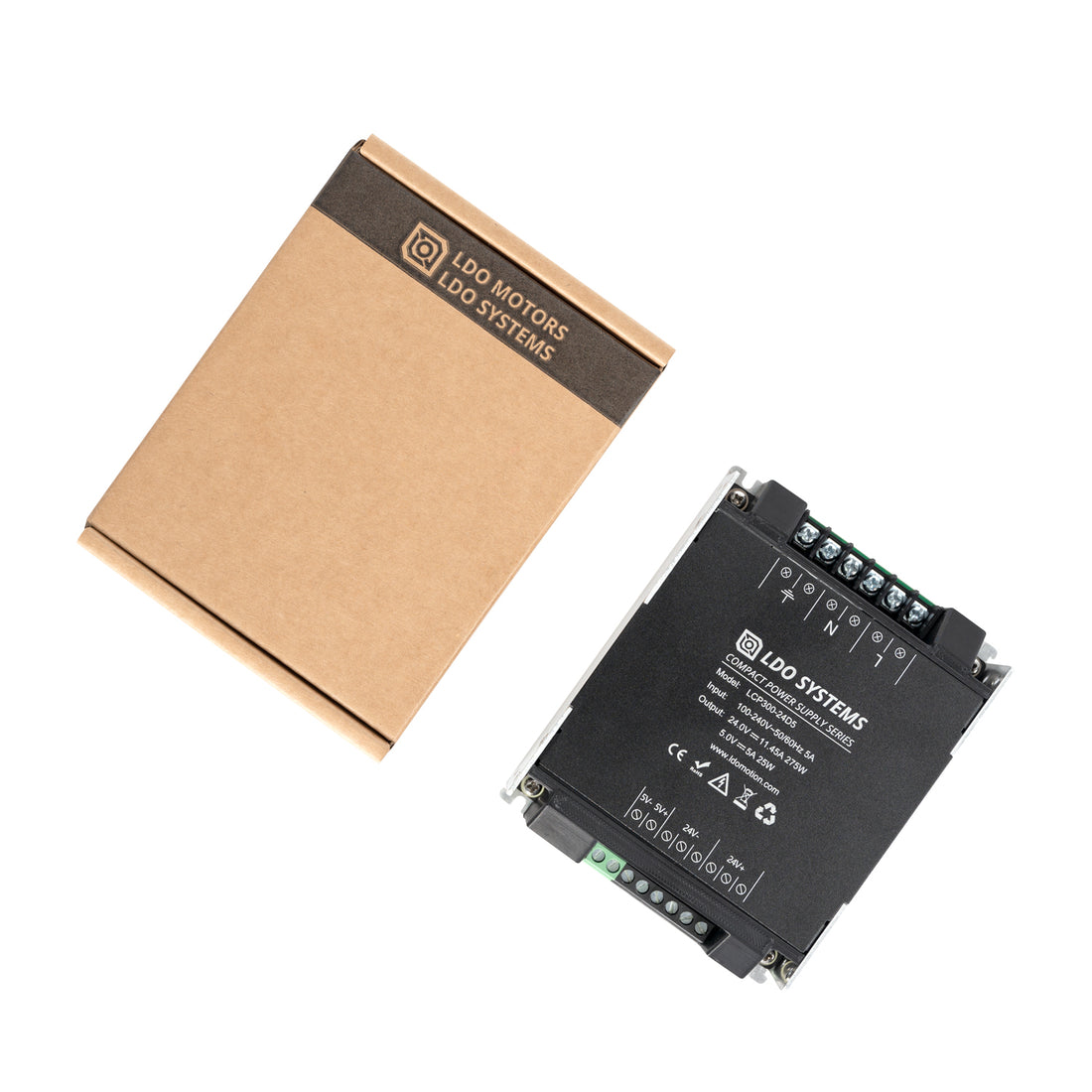 LDO LCP300-24D5 compact power supply 24V and 5V 300w