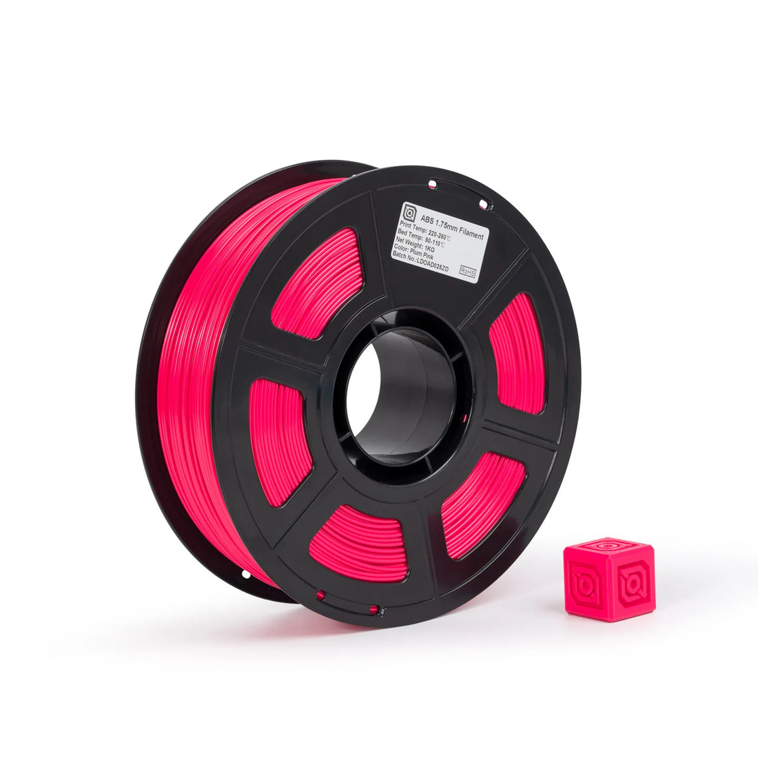 Plum Pink ABS by LDO filament 1kg spool AMS friendly