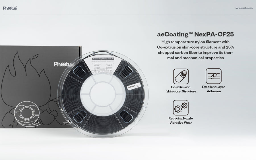 aeCoating™ NexPA-CF25 spools by Phaetus