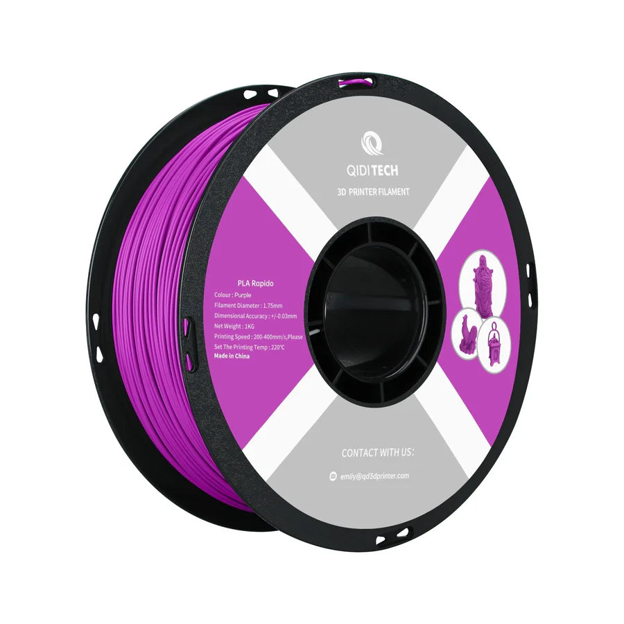 Qidi PLA Rapido 1.75 mm Filament 1kg spools