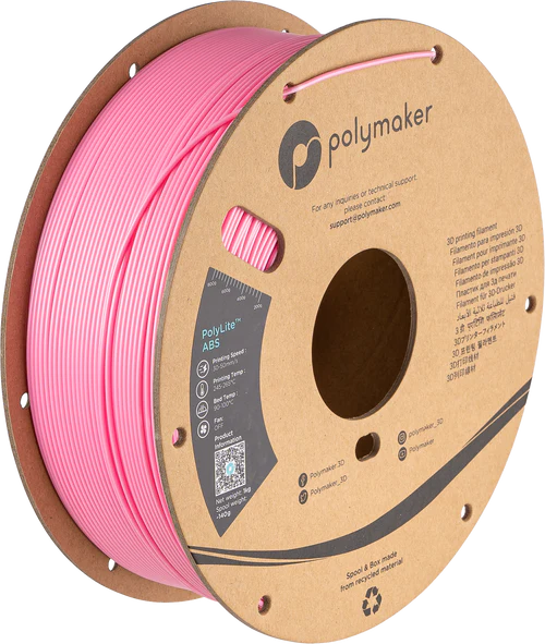 Polymaker  PolyLite ABS 1.75mm 1KG roll Pop Pink