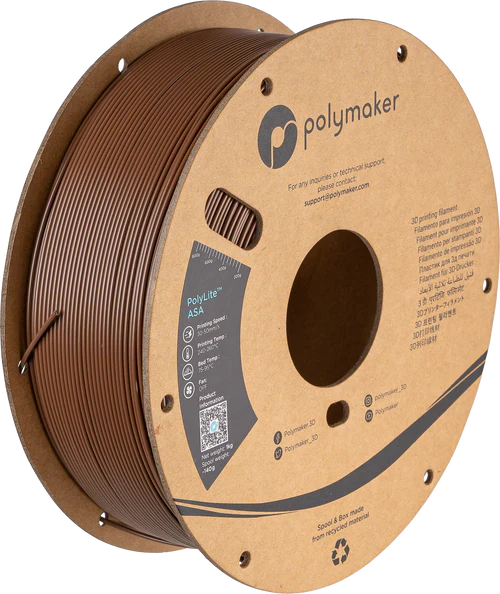 Polymaker  PolyLite ASA 1.75mm 1KG roll Army Brown