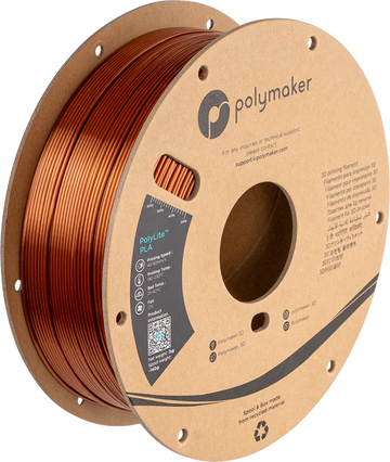Polymaker PolyLite PLA Silk Bronze 1KG Spool