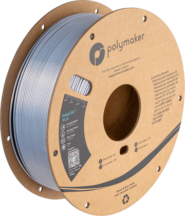 Polymaker PolyLite PLA Silk Silver 1KG Spool