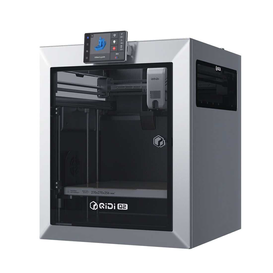 QIDI Q2 3D Printer – Smart Auto-Leveling, Enclosed Heated Chamber, Qidi box Ready