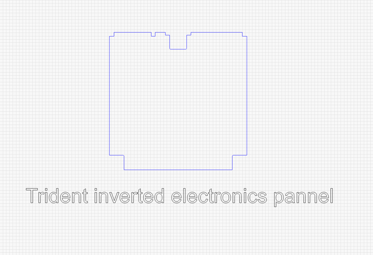 Inverted Led Panel Trident inverted electronics Acrylic panel by LoganFraser – Fabreeko