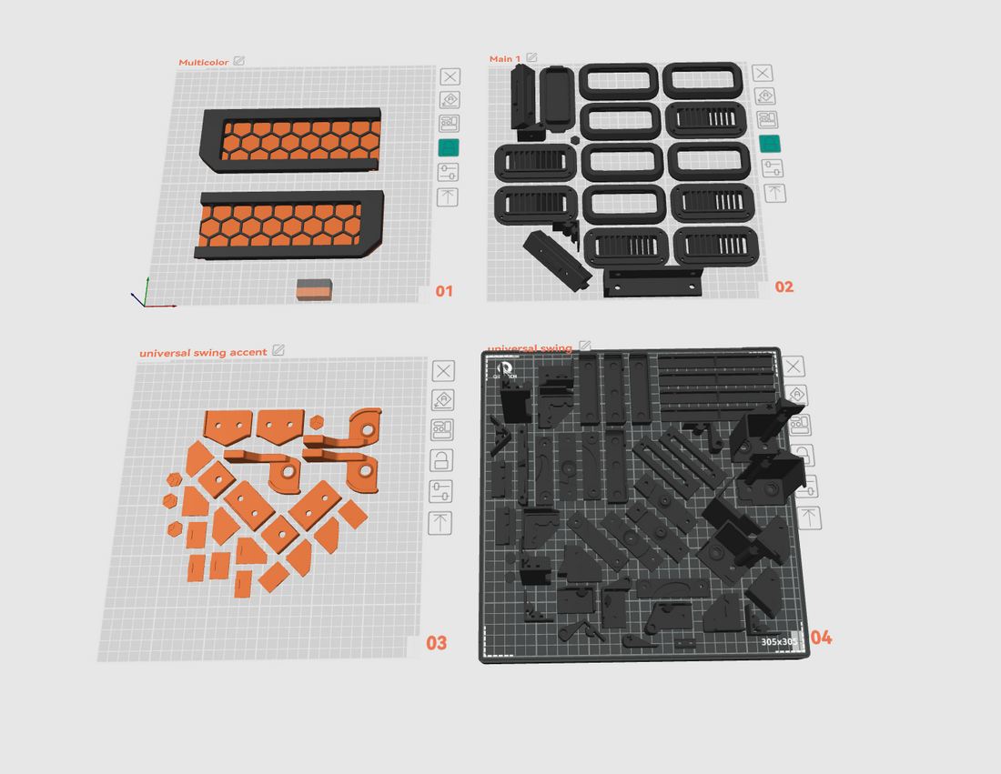 Turtlebox Grande Exploded View Box Turtle Enclosure Multi color Printed parts by MPP – Fabreeko