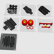 MPP Printed parts for Top Fuel Dragster Hardware Kit